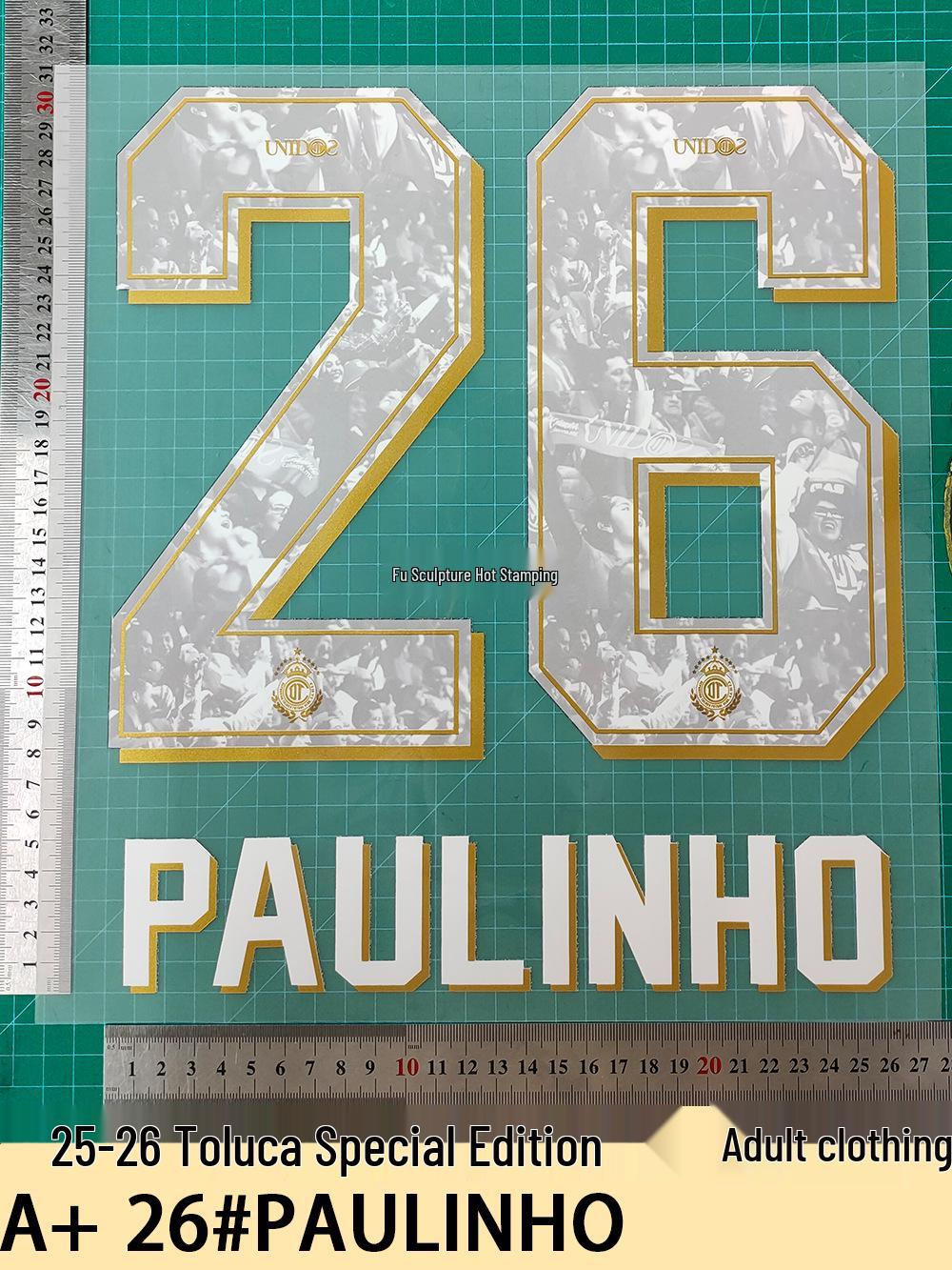 

Tolou Special Edition Adult Jersey Number & Letter Heat Transfer Stickers (25-26).