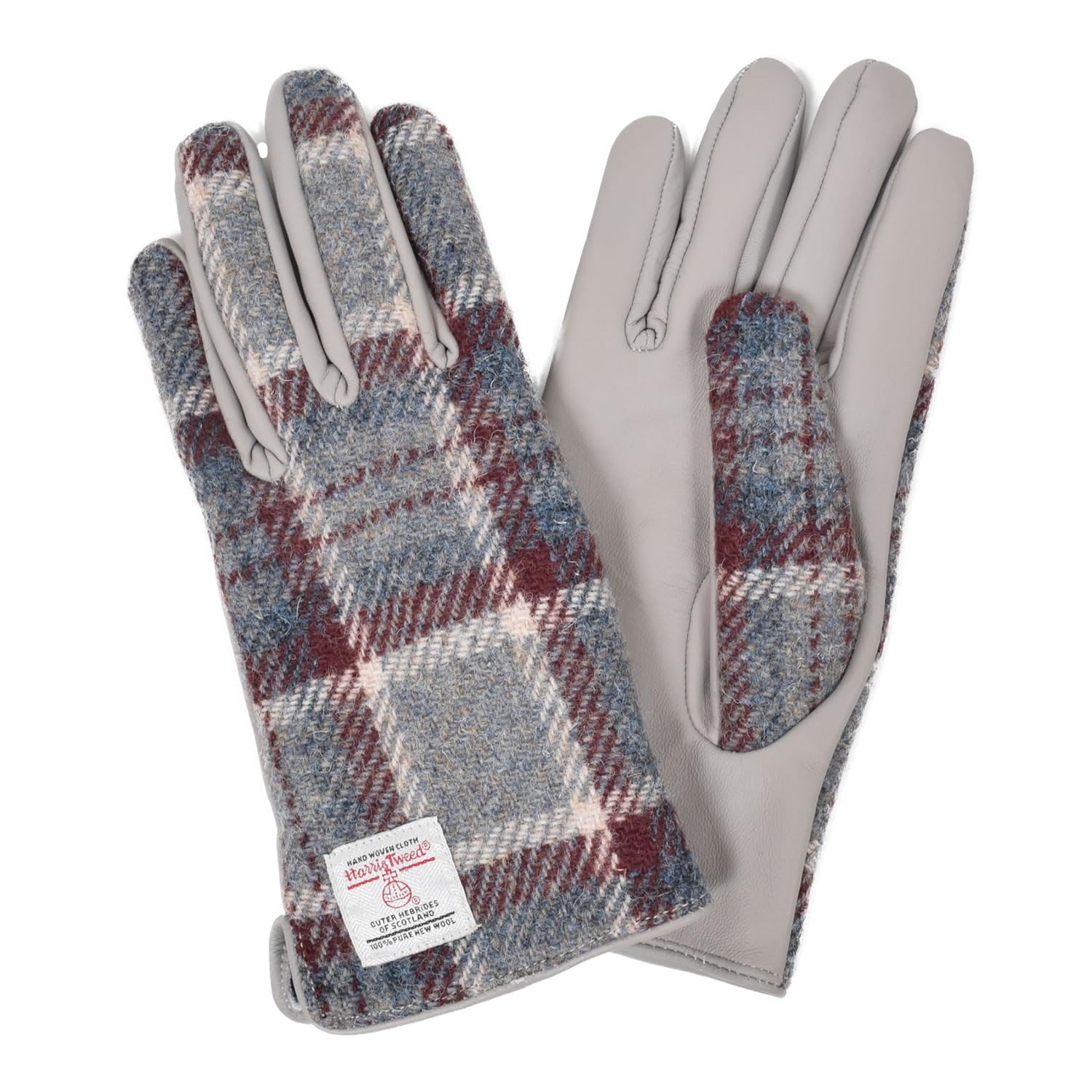 

Harris Tweed Velvet Smartphone Gift Gray [Merfirge] Gloves, Lined, Compatible, Commuting, Warm, Women s, (P)(HT2021) (25. Check, M)