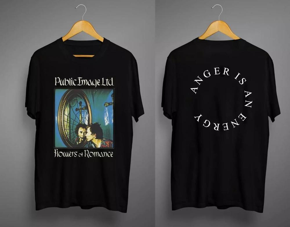 Public Image Ltd Flowers Of Romance Anger Is An Energy Short Tee Cotton Shirt Unisex T-Shirt XXXL
