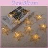 Christmas Tree Decoration Lights With Illuminated Bulb And Star For Holiday Festive Decor