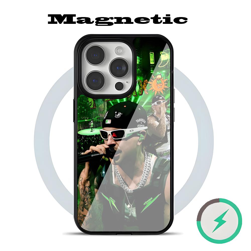

Ferxxo Feid Singer Phone Case For Magsafe For IPhone 16 15 14 13 12 11 Plus Pro Max Mini Mirror Acrylic Cover TPU iPhone12 mini