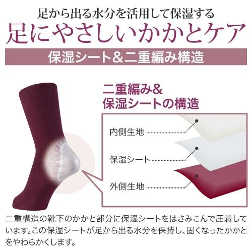 Onmusubi Foot Socks, Regular Type (with Moisturizing Sheets/Black/Size 25-26cm) for Men (Heel Care/Moisturizing/Hydrating) Yamachu 210393