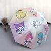 1pc Hello Kitty & Friends Automatic Opening Folding Umbrella - Portable 3-Fold Design with 8-Bone Iron Frame, Perfect for Outdoor Use, Festive Gifts,