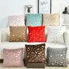 1Pc Plush Thick Leaf Pattern Soft Cushion Covers Sofa Couch Pillow Pillowcase 43x43CM