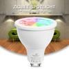 GLEDOPTO 120 grados 5W Zigbee APP Control GU10 RGB+CCT foco LED bombilla