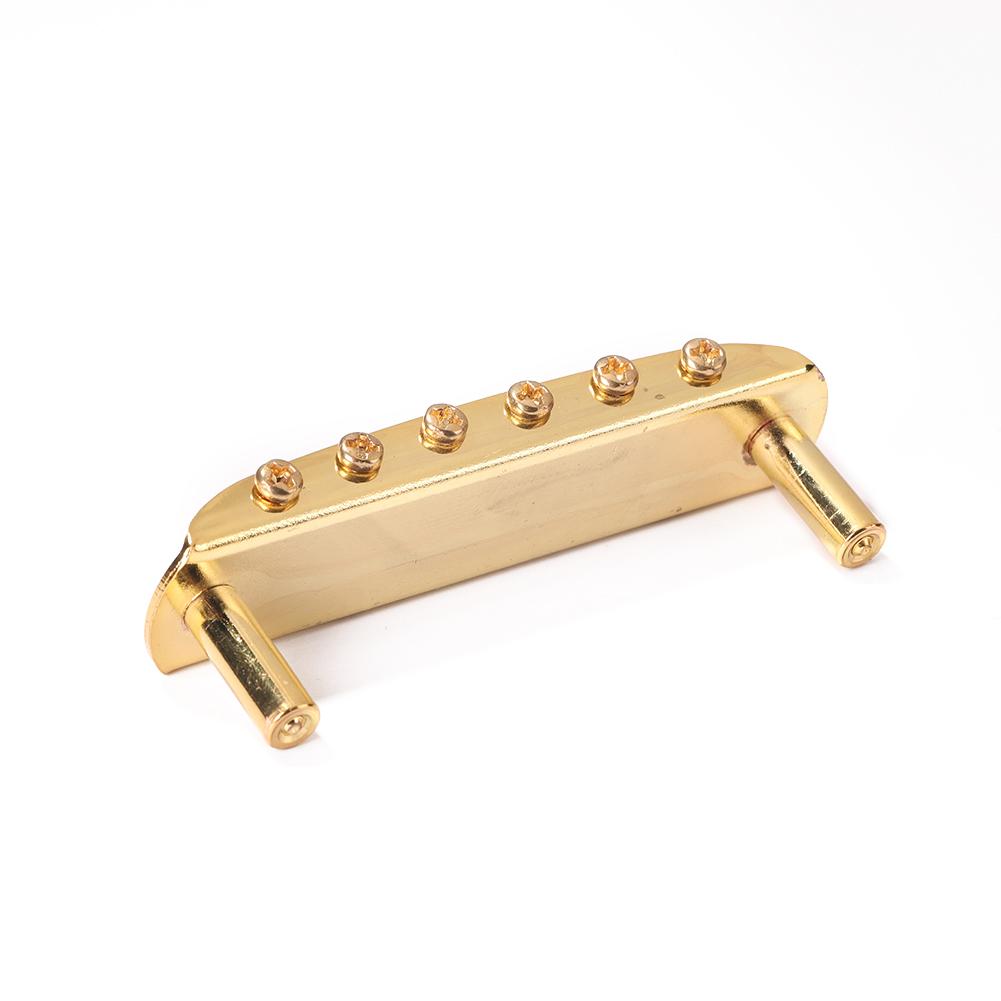6 String Adjustable Threaded Saddle Guitar Bridge Set for JM Jazzmaster Parts