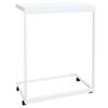  Side Table On Wheels, White, 55x35x70 Cm