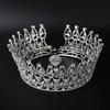 Cubic Zirconia Big Tall Royal Princess Pageant Crown Quinceanera Prom Party Full CZ Bridal Hair Accessories