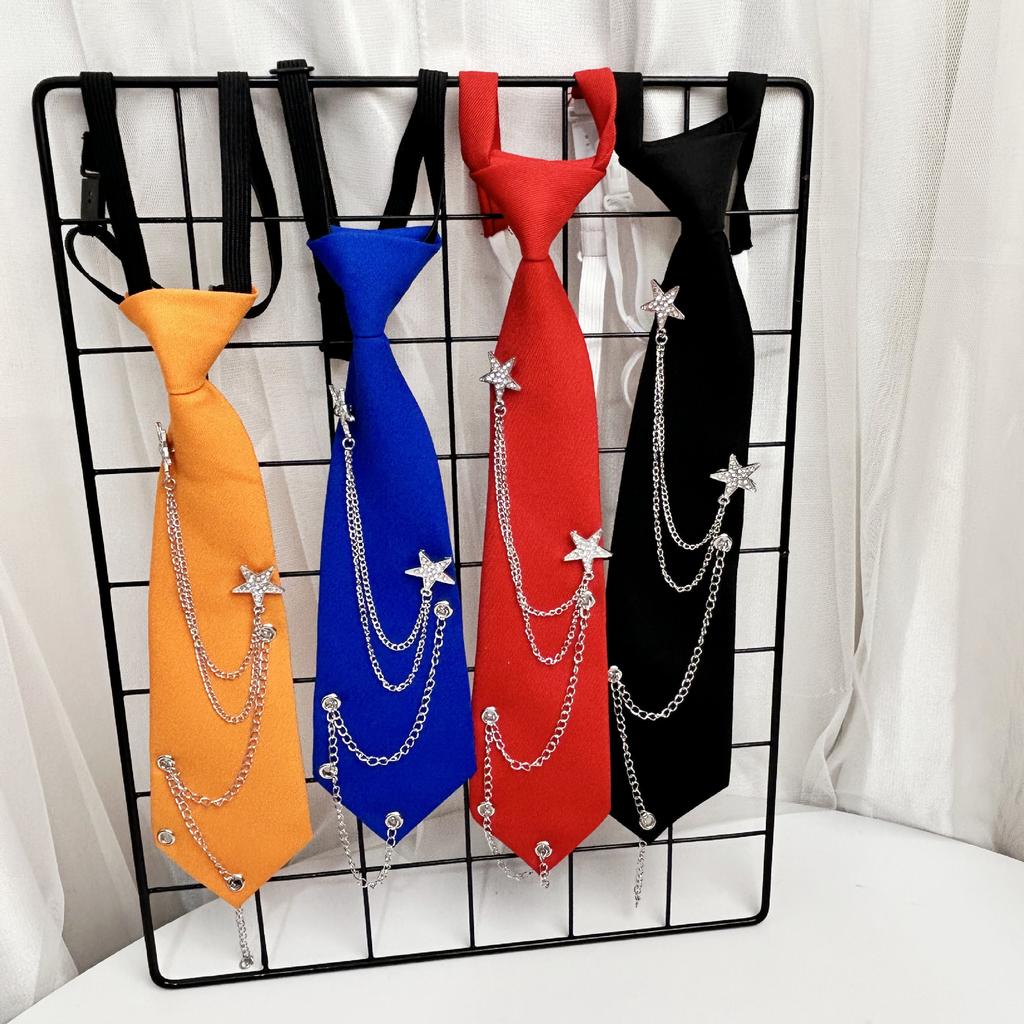 Stylish, Unique, Minimalist Performance Tie for Men and Women, No Knot Required, Buckle, Star Tie
