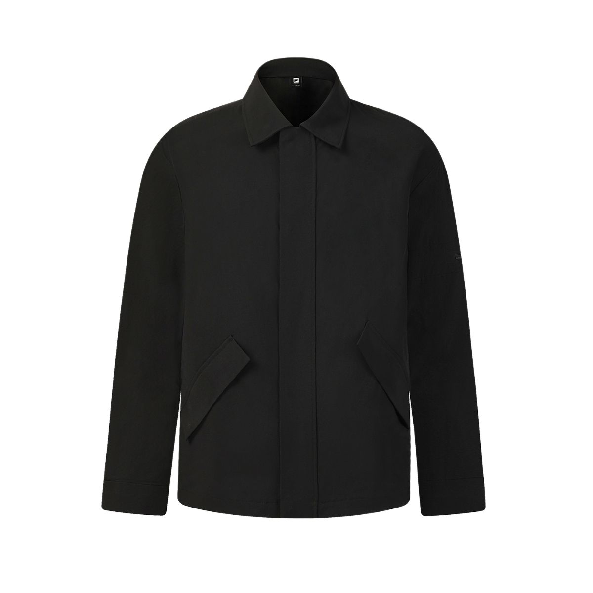 FILA Urban Explore Zipper Collar Loose Fit Long Sleeve Jacket Men jackets A11M628705F-BK M