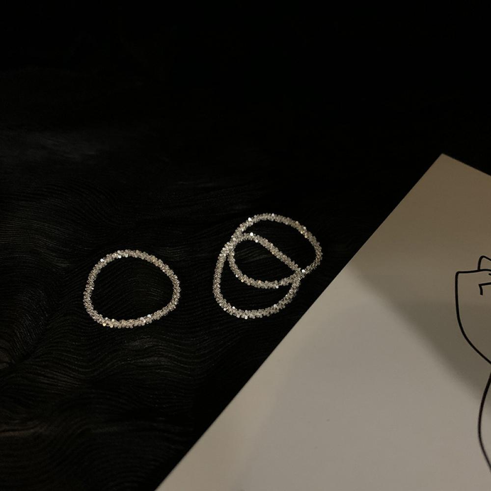 New Arrived Trend Sparkling Ring Simple Style Versatile Decorative Compact Index Finger Ring Women Fashion Jewelry
