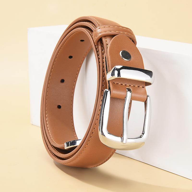 Fashion Women's Alloy Pin Buckle Belt Simple Jacket Dress Belt Accessories New Design Women's Birthday Gifts
