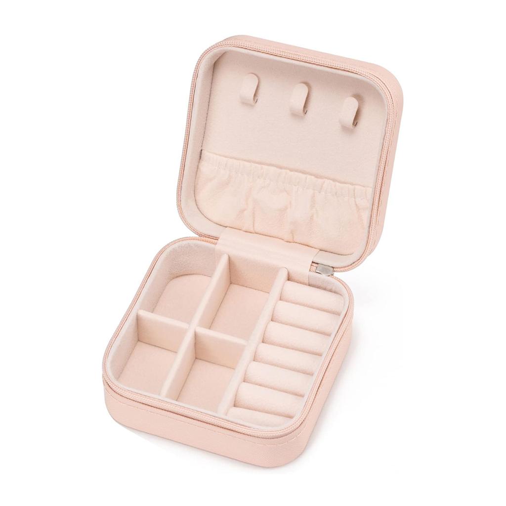 1 Stück, Tragbare Schmuckaufbewahrungsbox, Mini-Schmuckbox für Zuhause und Reisen, Ring, Ohrring, Halskette, Schmuckaufbewahrungsbox