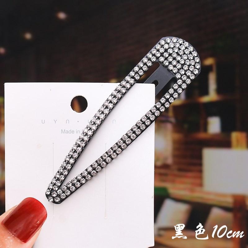 

8/10cm Rhinestone BB Clip Crystal Snap Hair Side Clip Women Girls Bangs Hairgrips Party Prom Hair Style Jewellery Simple Hairpin 10cm