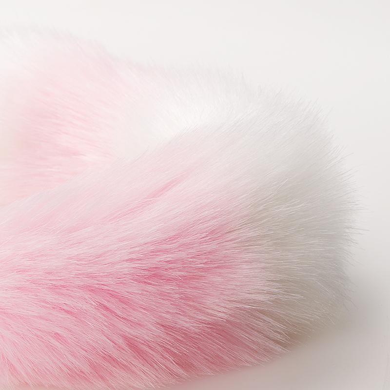 Fuchsschwanz Therian Tail 16 Zoll - Schwarzer Furry Schwanz Für Cosplay & Kostüm