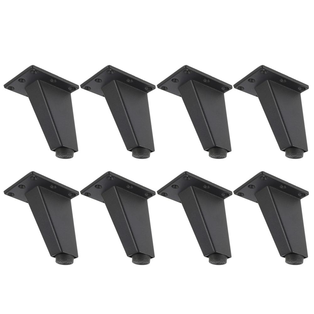 4/8Pcs Furniture Legs Pads  Aluminum Alloy Sofa Bed Feet Heavy Duty Solid Square Sloping Table Cabinet Replacement