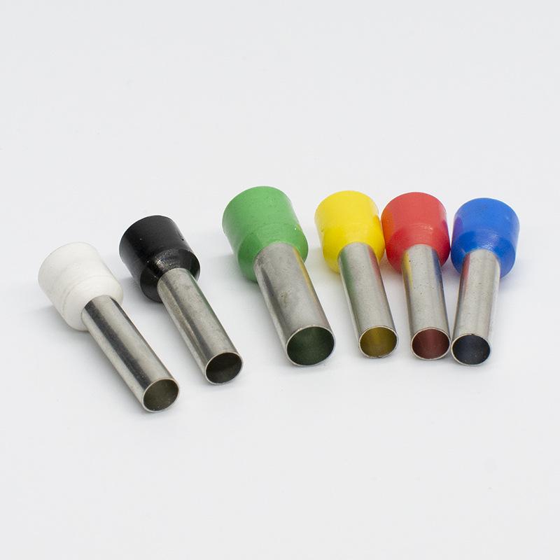 Red Copper E-type Pre-insulated Crimp Pin Terminal (E7508/E7510/E7512)