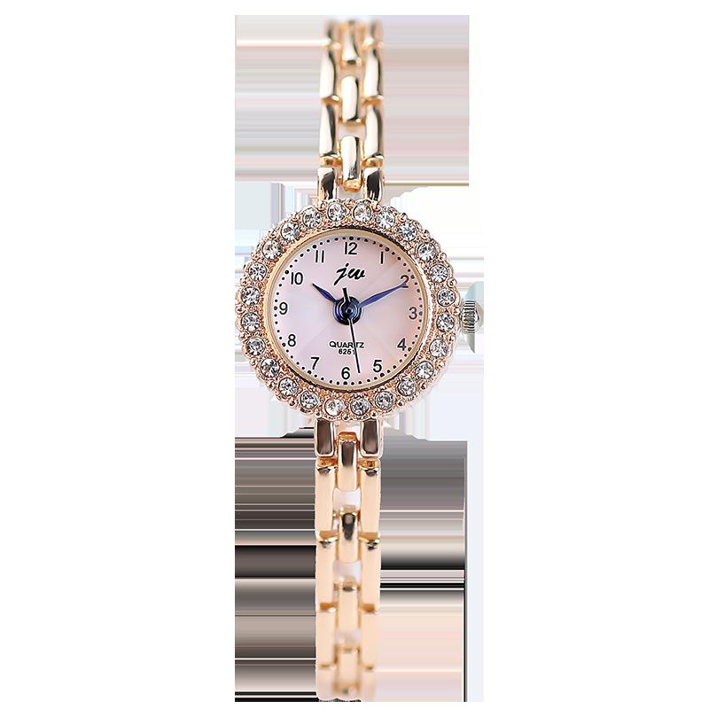 Diamond-Encrusted Alloy Bracelet Watch Student High-End Quartz Watch Women'S Niche Small Watch