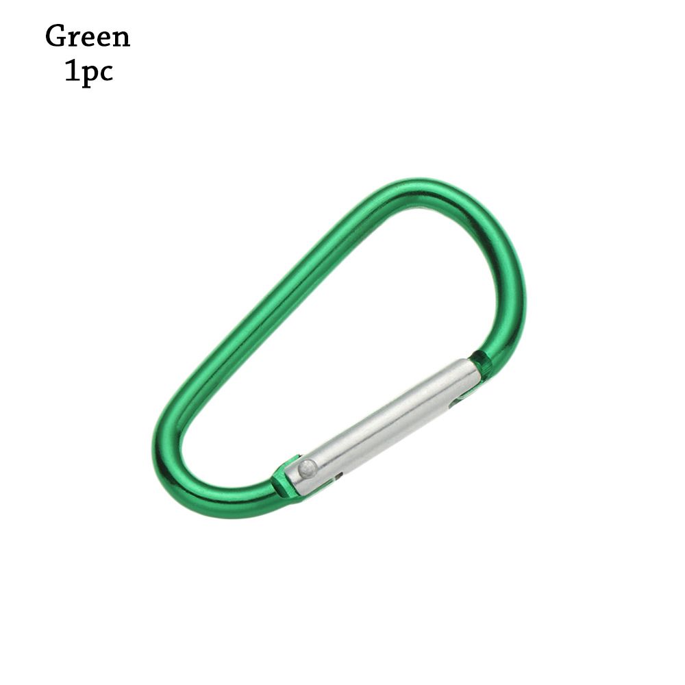 Flerfarget aluminiumsutstyr Legering karabiner Klatreknappspenne nøkkelring Camping Vandring Krok