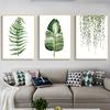 3Pcs Set Rural Style Green Plants Canvas Painting Picture Modern Living Room Bedroom Decoration