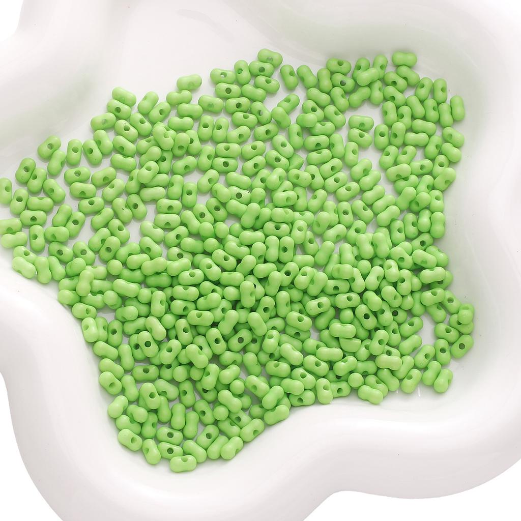 Handmade Beads 3x6mm Acrylic Solid Color Transparent Peanut Beads Loose Beads Hand String Beads Handmade Diy Accessories Jewelry Key Chain Bracelet