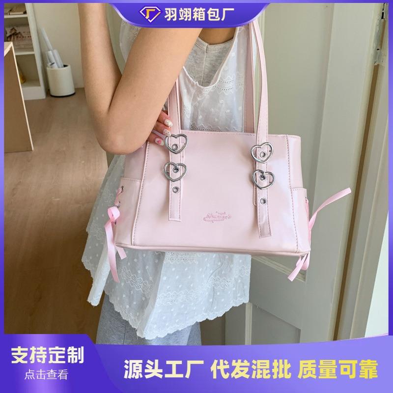 Tote bag women's large-capacity new summer versatile shoulder commuter bag casual multi-functional backpack