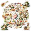 35pcs Retro Stickers Aesthetic Hand Accounting Scrapbooking Decoration Decals Diy Material Stationery Graffiti Decals Supplies