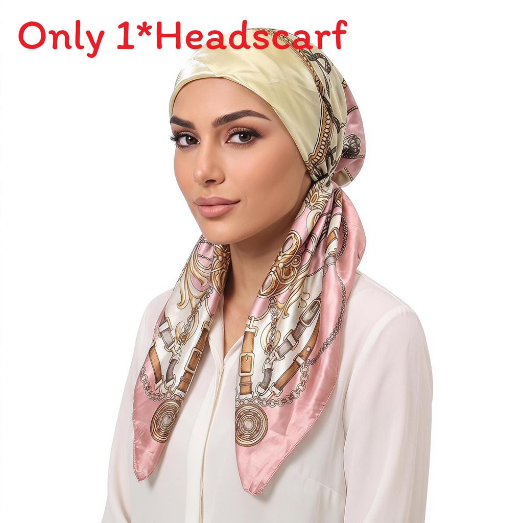 Bandana Sciarpa per Capelli in Poliestere con Stampa Floreale e Design Traspirante per Donna
