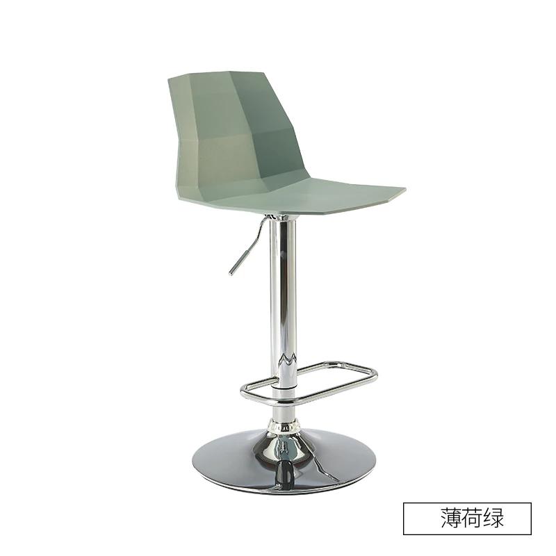 For Zähler Industrielle Bar Stuhl Kunststoff Make-Up Barber Wasserdichte Bar Stuhl Nordic Disk Basis Cadeira Ergonomica