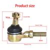 M10 X 10 Steering Ball Joint Pair for Go Kart Linkage Service, Threaded Joints with Dust Boots, Lock Nuts, Castellated Nuts and Cotter Pins