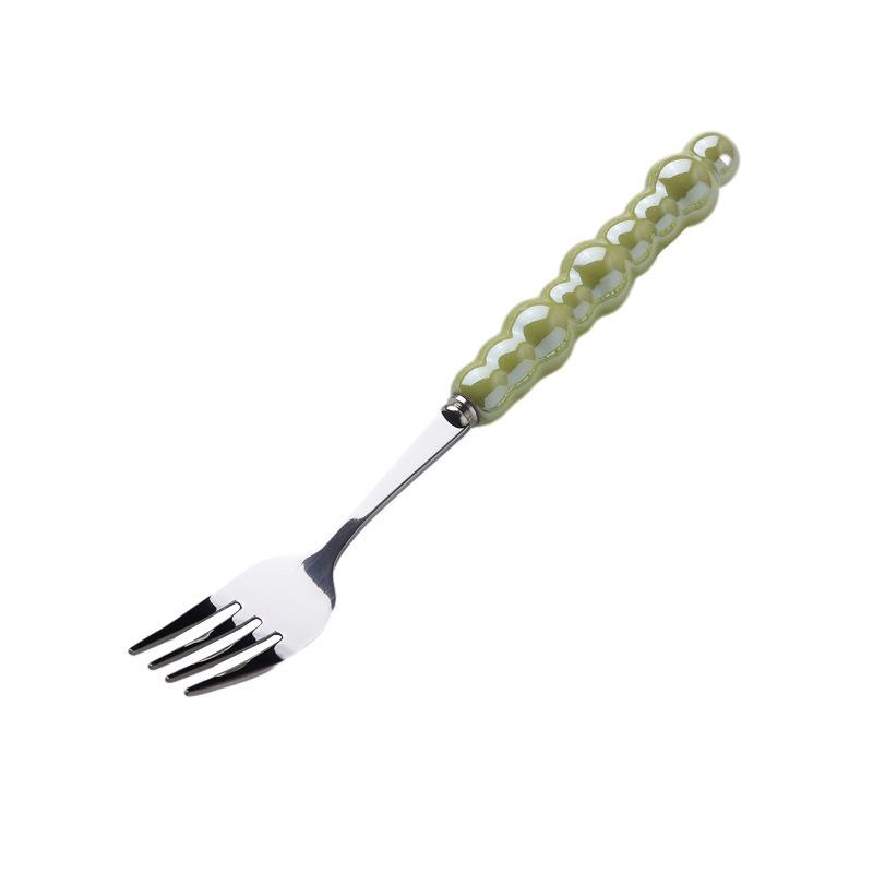 Light Luxury Creative Knife, Fork and Spoon Household Stainless Steel Steak Knife and Fork Western Dessert Spoon Tableware Set High Value
