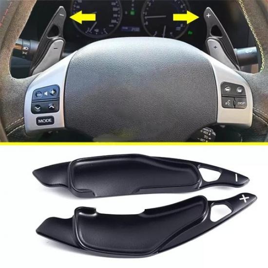 Black Aluminium Steering Wheel Paddle Shifters For 2006-2013 Lexus IS 250 350