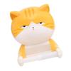 Charming Cat Shaped Toilet Paper Holder Wall Mount Tissue Rack Easy Install Kitchen Tissue Hanger for Bathroom Decor