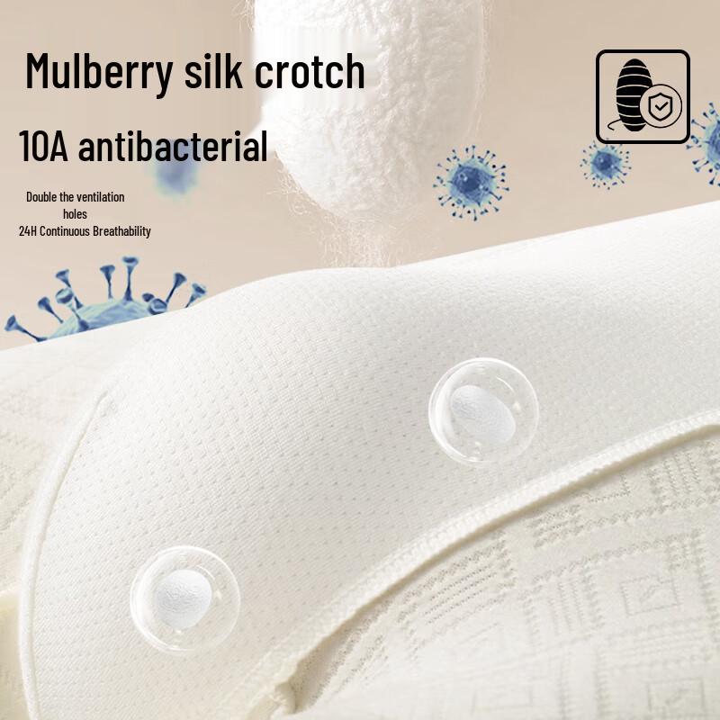 Nanjiren Men's Seamless Jacquard Antibacterial Boxer Briefs