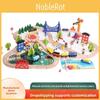 Holzeisenbahn-Set mit 108 Teilen für das Lernspielzimmer von Kindern