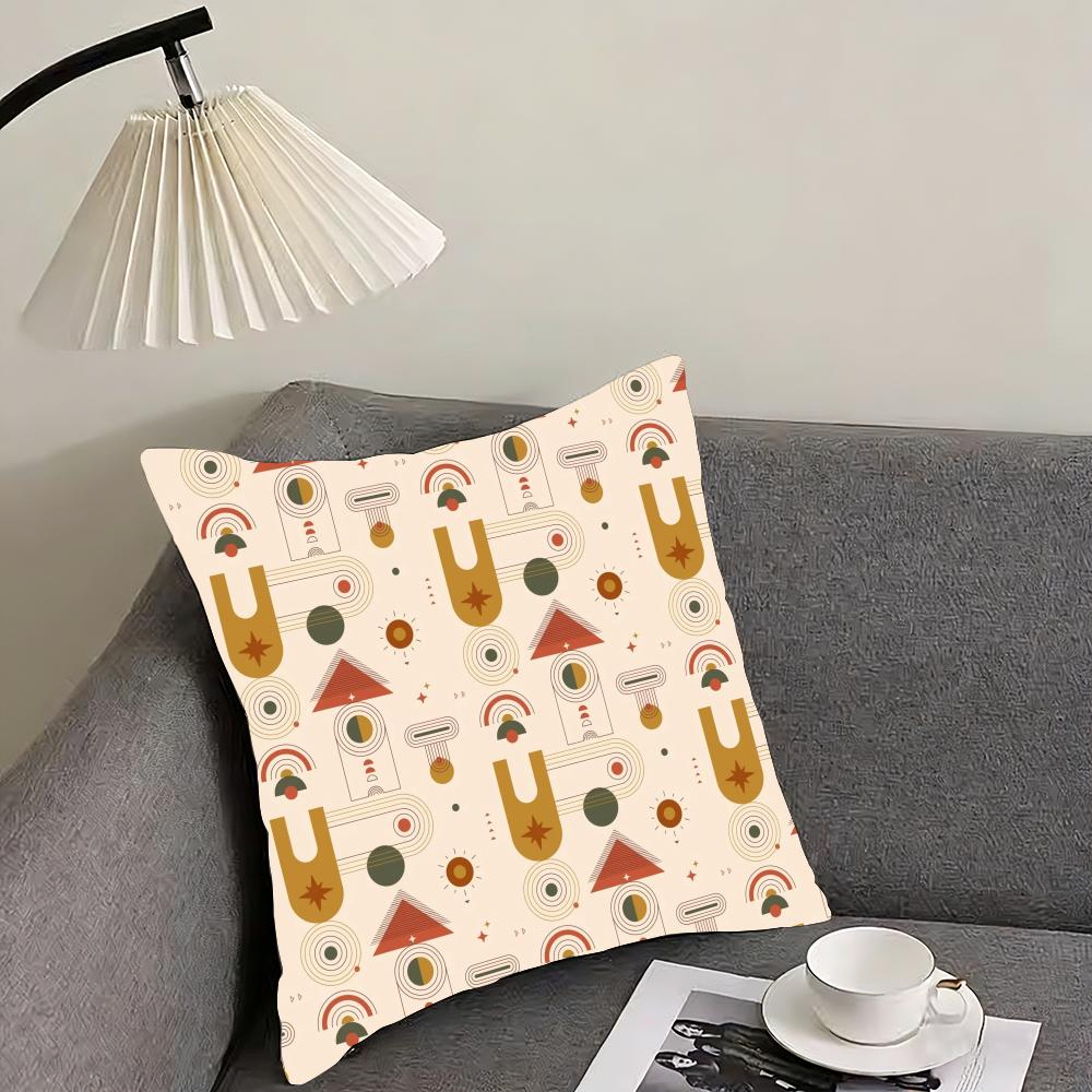 boho plant nordic Cushion Cover Reversible Plush Pillow Cover – For car, sofa, bedroom, perfect as a gift.