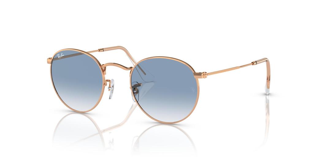 Rosegold 50 Round Metal Sunglasses RB3447 Ray-Ban Men's