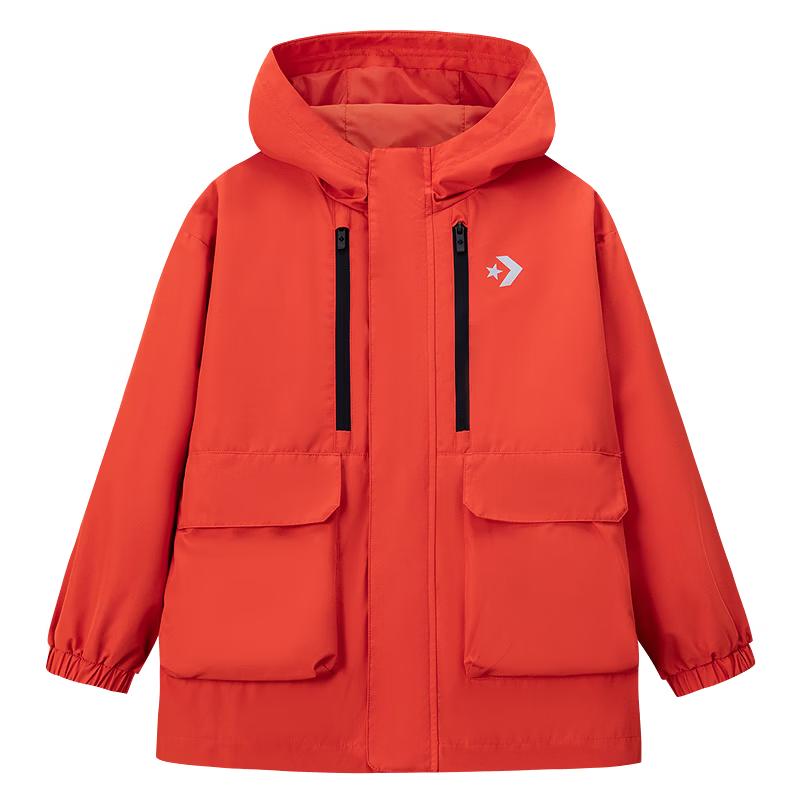 Converse Youth Hooded Waterproof Windbreaker Jacket