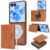 Luxury Folding Multifunctional Magnetic Card Bag Business PU Leather Shockproof Phone Case for Samsung Zflip 7 5 4 3 TPU Case