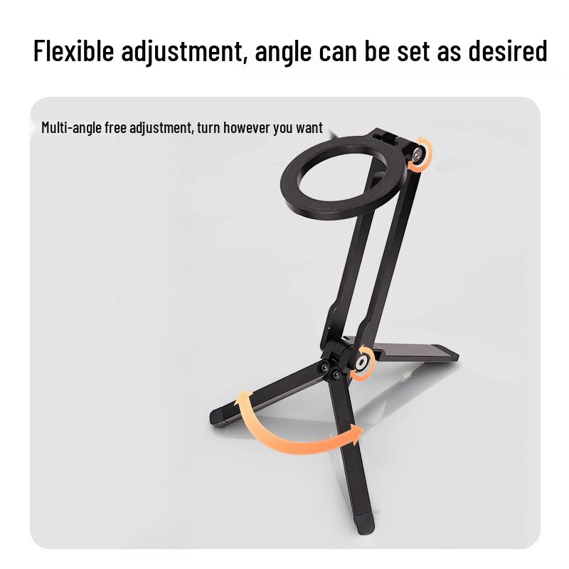 Adjustable Magnetic Folding Phone Stand for Desktop Streaming