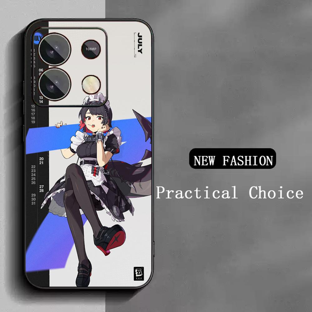 Ellen joe cute game girl design poster Phone Case For Redmi Note 14 13 12 11 Pro Plus S 5G 14C A3 Soft Black Phone Cover