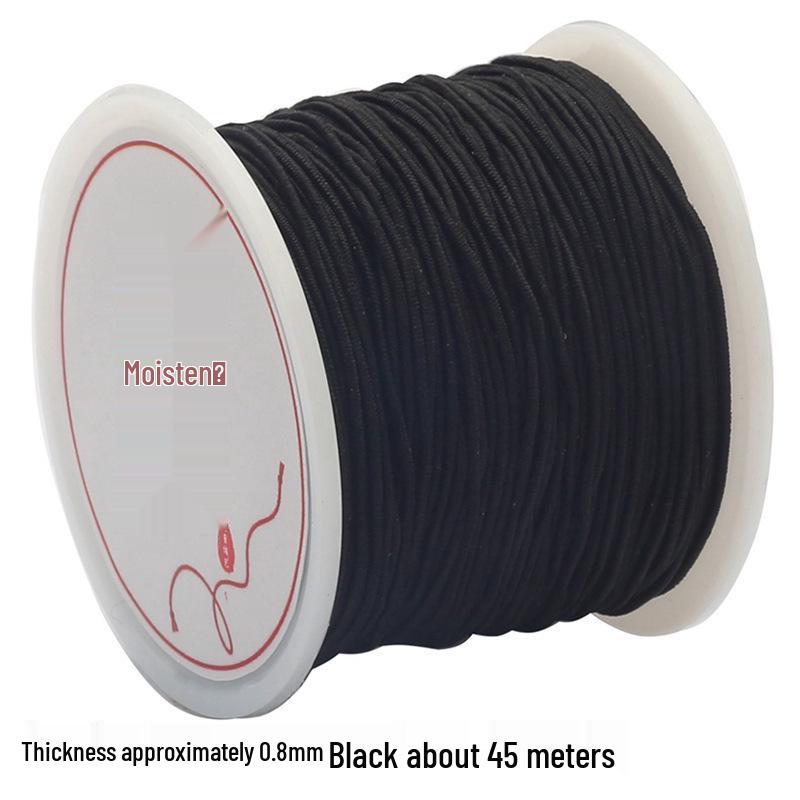 Cordon Elastic din Poliester Filat în Miez pentru Bijuterii DIY: Brățară și Colier Împletite Manual, Accesorii cu Pandantiv