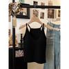 Kumikumi American Gyaru Pure Ribbon Chest Pad Vest Sling Women Autumn Chic Age-Reducing Slimming Sleeveless Top