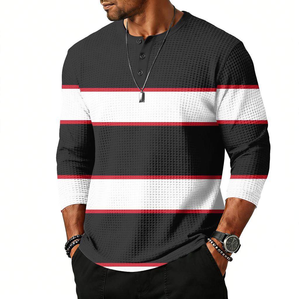 Herrtopp med raglanärm och trekvartsärm