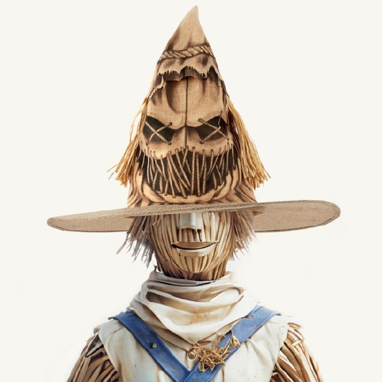 Eye Catching Scarecrows Witch Hat Festival Celebration Hat Unisex Halloween Hat for Role Playing Activity