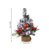 Small Tabletop Festival Display Tree Plush Trimmed Miniature Christmas Tree Festival Table Ornament for Home Decors