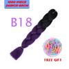 MERISIHAIR Single Ombre Color Synthetic Hair Extension Crochet Twist Jumbo Braiding Long Hair