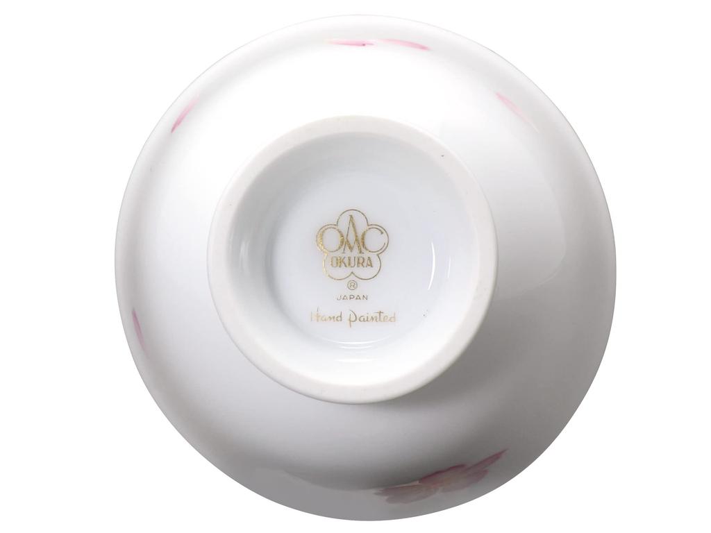 Okura Pottery [Hand-painted] Sakura No. 62 Sake Cup, Approx. 80cc, Made In Japan, 62CCN/C303