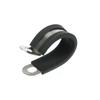 10pcs/20pcs Rubber Lined P Clips Cable Mounting Hose Pipe Clamp Fixing Pipes Stainless Steel Hardware Fasteners 6-24mm
