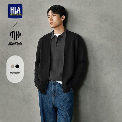 HLA Herren Herbst V-Ausschnitt Strickjacke